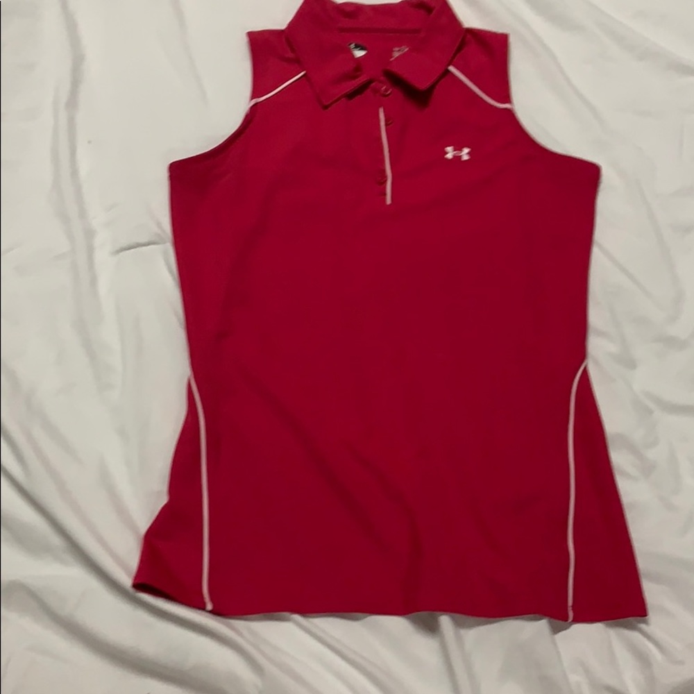 Under Armour Pink Dri Fit Sleeveless Shirt
